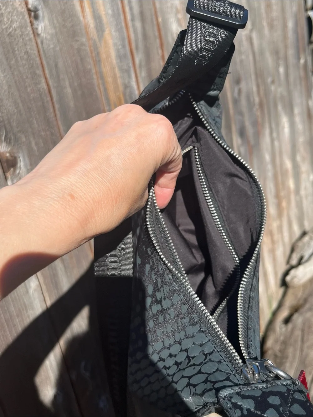 Reputation Album Taylor Swift black snakeskin handbag